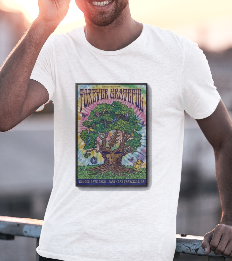 Forever Grateful Rainbow Tree Golden Gate Park 2026 San Francisco T-Shirt