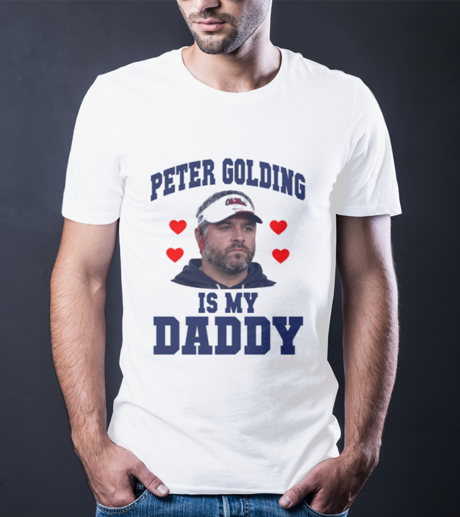 Peter Golding Is My Daddy Red Hearts T-Shirt