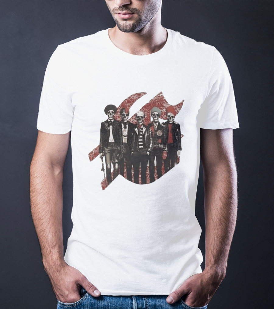Yan Diomande Godspeed New York Guitar Heros Bone Studded T-Shirt