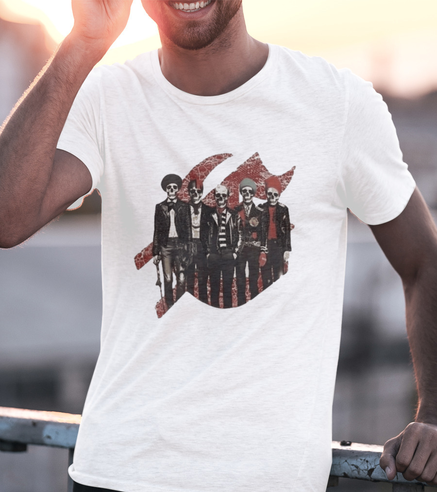 Yan Diomande Godspeed New York Guitar Heros Bone Studded T-Shirt