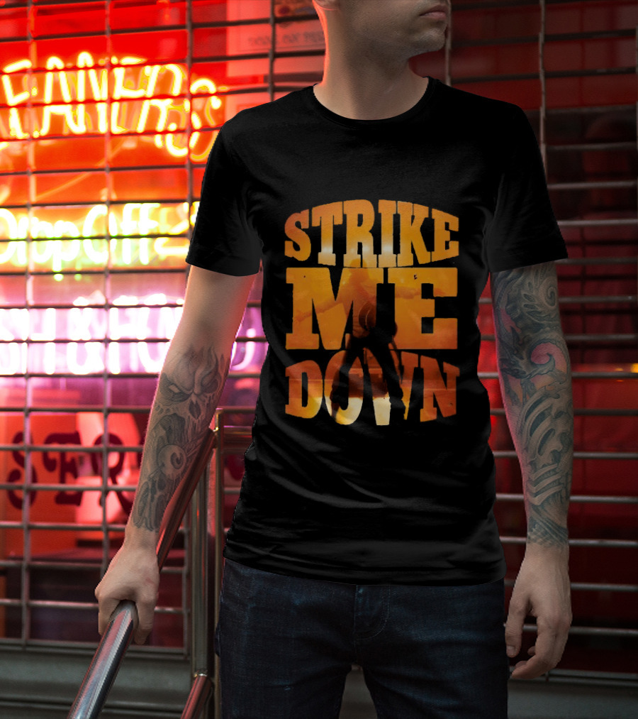 Charles Wesley Godwin Strike Me Down Burnt Orange Cowboy T-Shirt