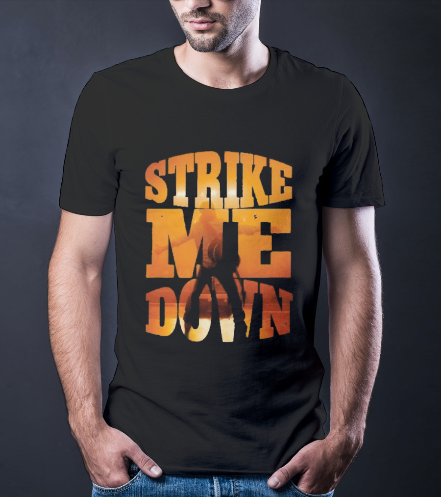 Charles Wesley Godwin Strike Me Down Burnt Orange Cowboy T-Shirt