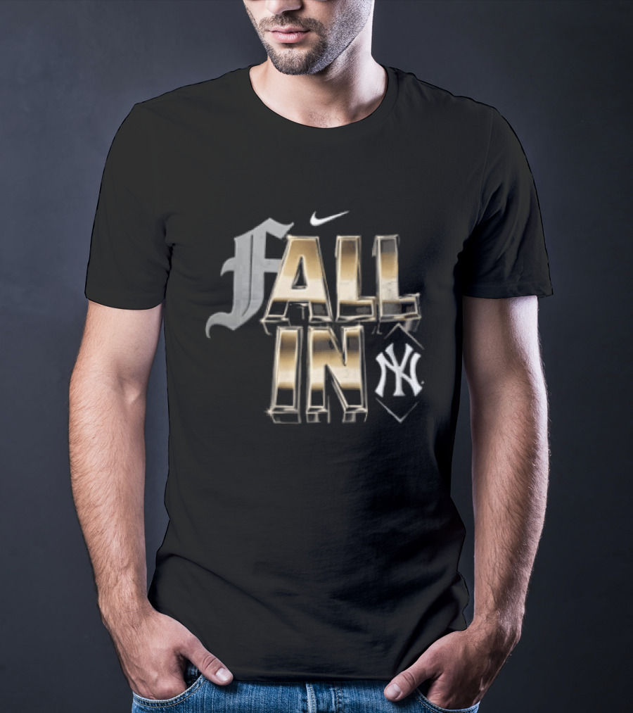 Nike Fall In New York Yankees Gold Metallic F T-Shirt