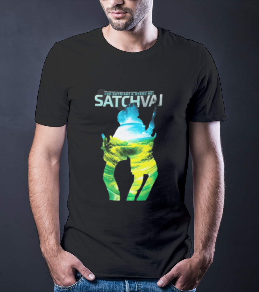 Joe Satriani Steve Vai Satch Vai Legendary Guitarists The Sea Of Emotion T-Shirt