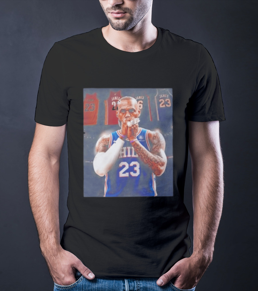 LeBron James Rings Los Angeles Lakers 23 Jerseys 76ers 23 T-Shirt