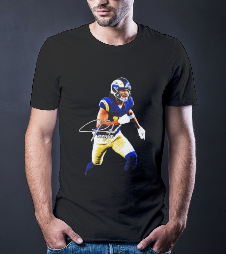 Puka Nacua Los Angeles Rams Player Signature NFL Football T-Shirt
