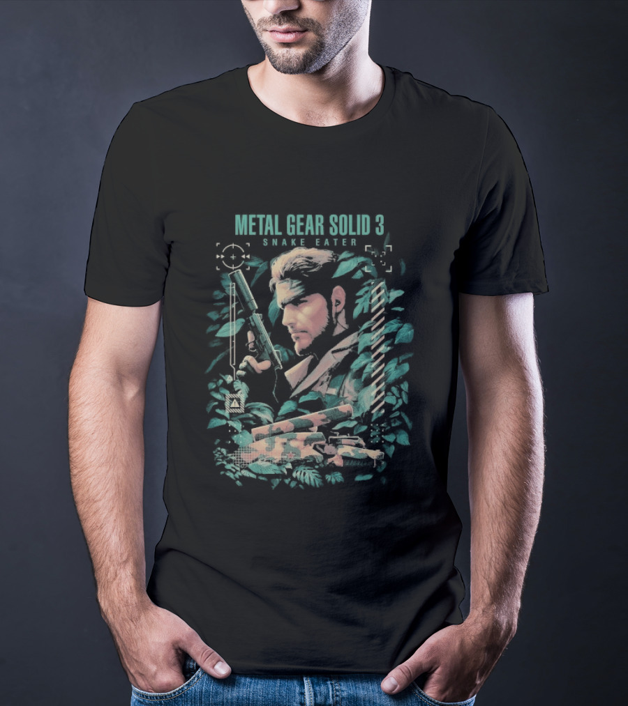 Metal Gear Solid 3 Snake Eater Vintage Camouflage T-Shirt