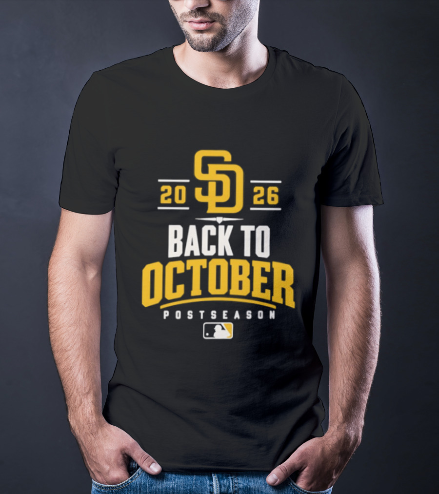 San Diego Padres 2026 Back To October Postseason Baseball MLB T-Shirt
