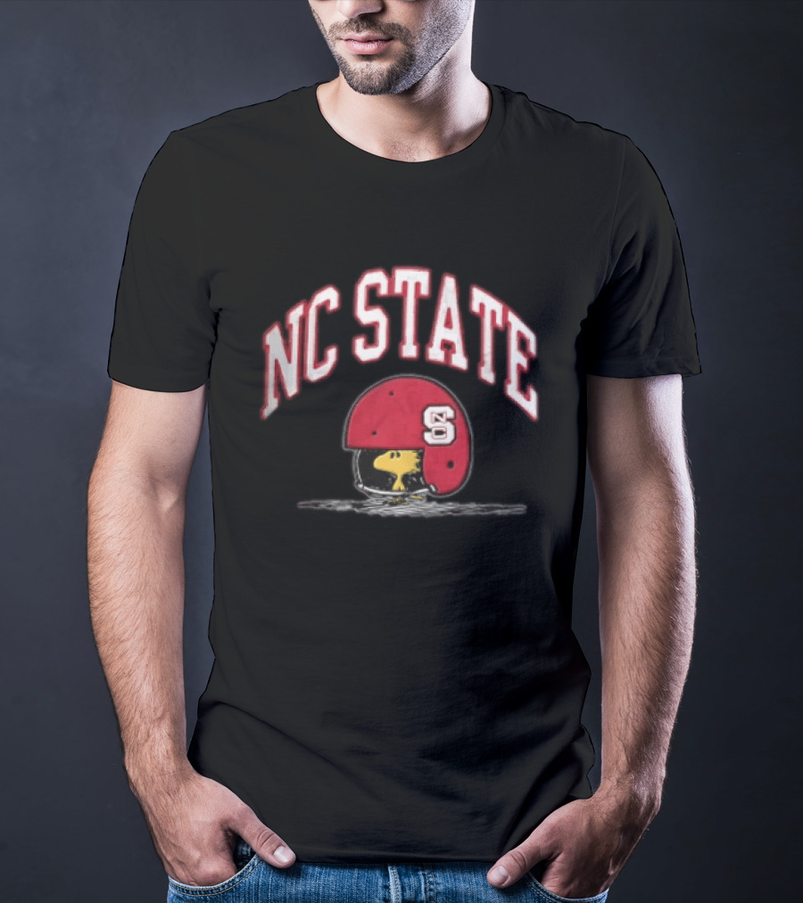 NC State Woodstock Football Helmet Cartoon Peanuts T-Shirt