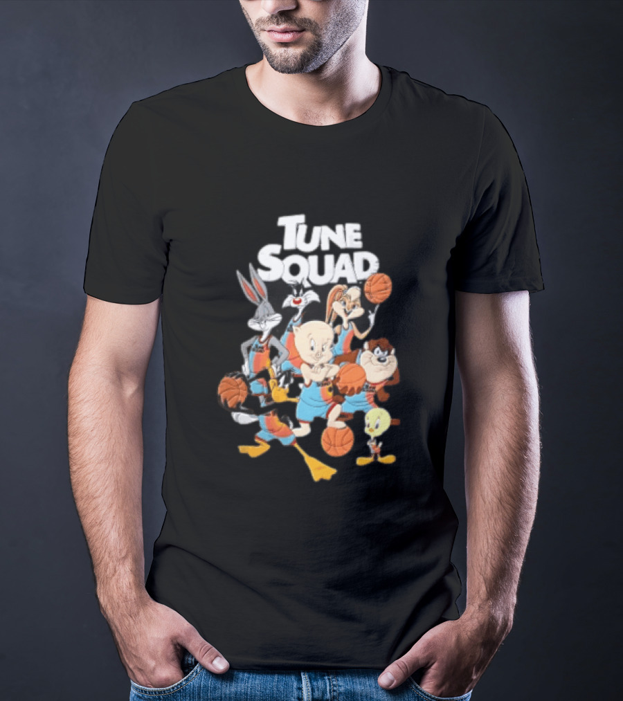 Tune Squad Looney Tunes Characters Basketball Space Jam T-Shirt