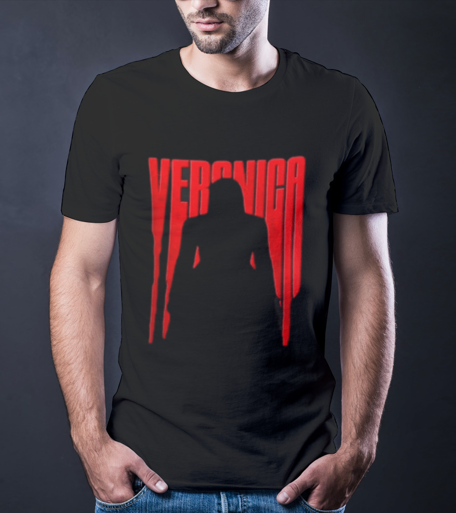 Veronica Red Dripping Font T-Shirt