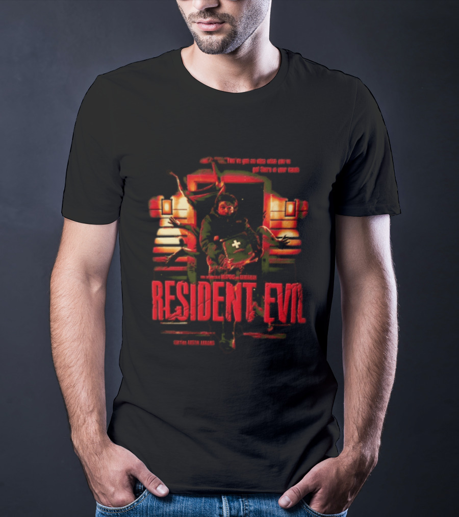 You Have Got No Idea What You Have Got There In Your Hands Austin Abrams Resident Evil T-Shirt