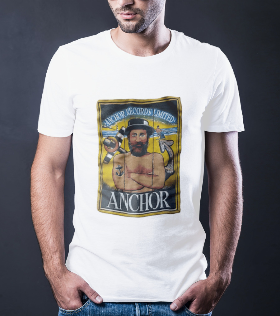 Anchor Records Limited Bearded Sailor With Tattooed Arms T-Shirt