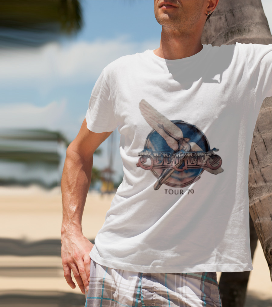 Bee Gees Winged Figure Flying Tour 79 T-Shirt