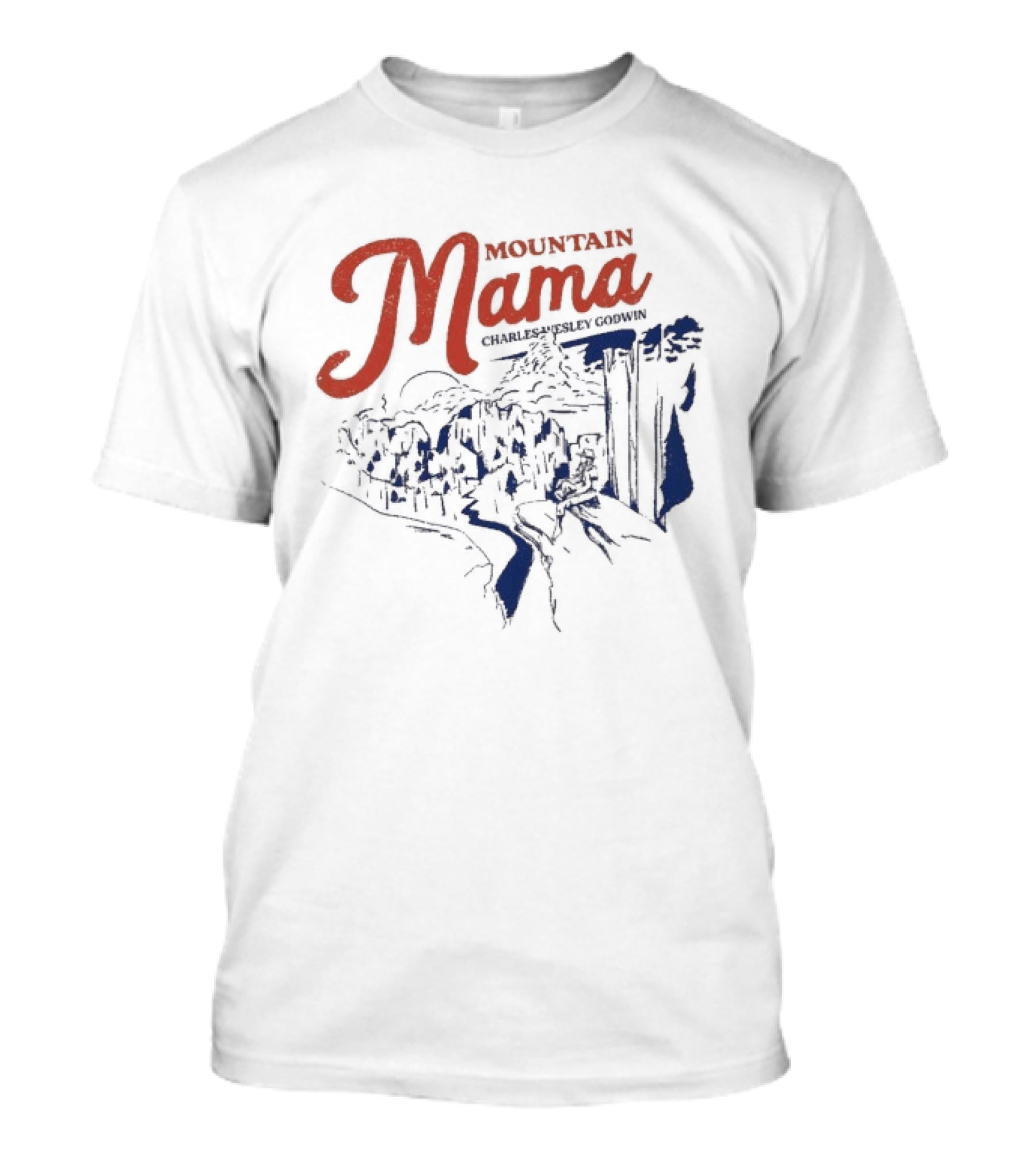 Charles Wesley Godwin Mountain Mama Scenic Countryside T-Shirt