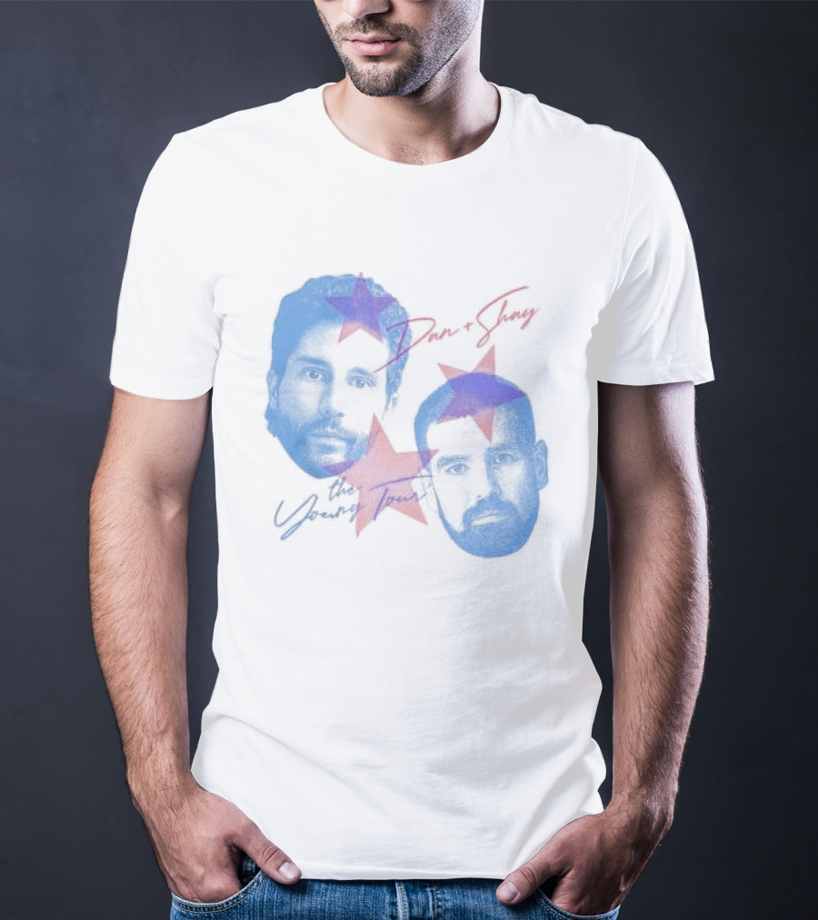 Dan And Shay The Young Tour Crewneck Stars Faces T-Shirt