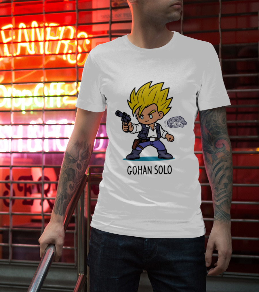 Gohan Solo Star Wars Dragon Ball Z Mashup Super Saiyan T-Shirt