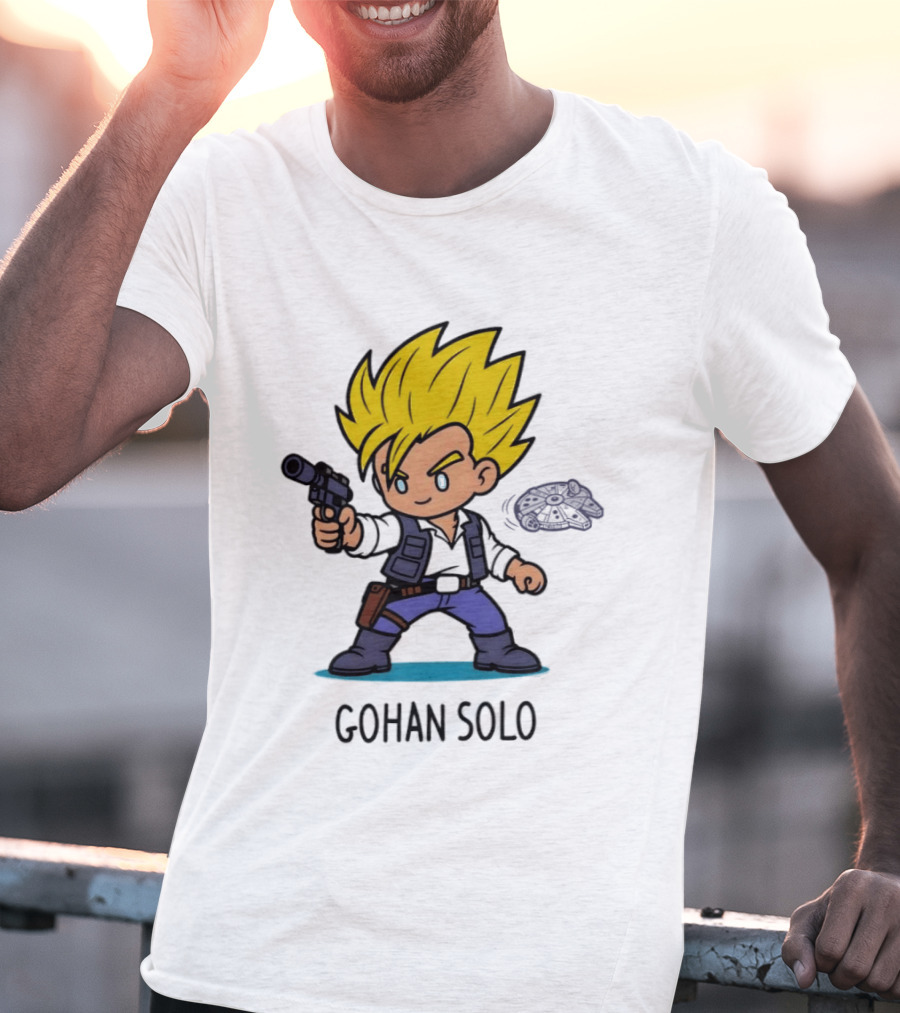 Gohan Solo Star Wars Dragon Ball Z Mashup Super Saiyan T-Shirt