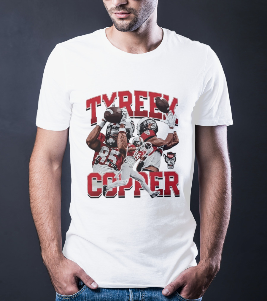 Tyreek Copper NC State Wolfpack Football Collage T-Shirt