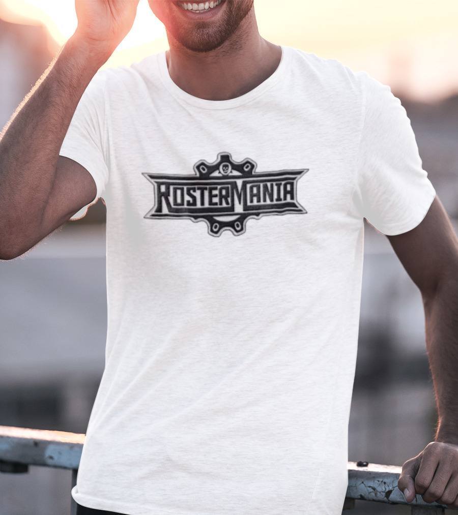 Rostermania Black Skull Gear T-Shirt