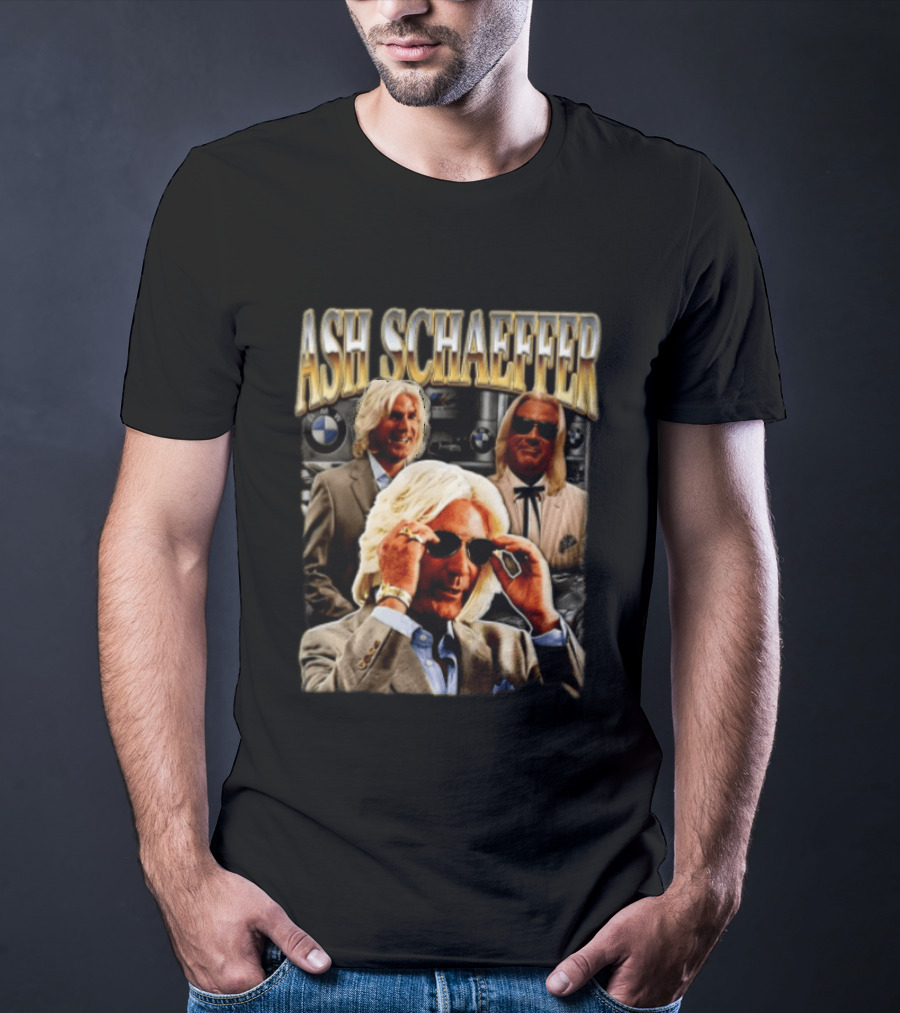 ASH SCHAEFFER Bootleg BMW Sunglasses Suit T-Shirt