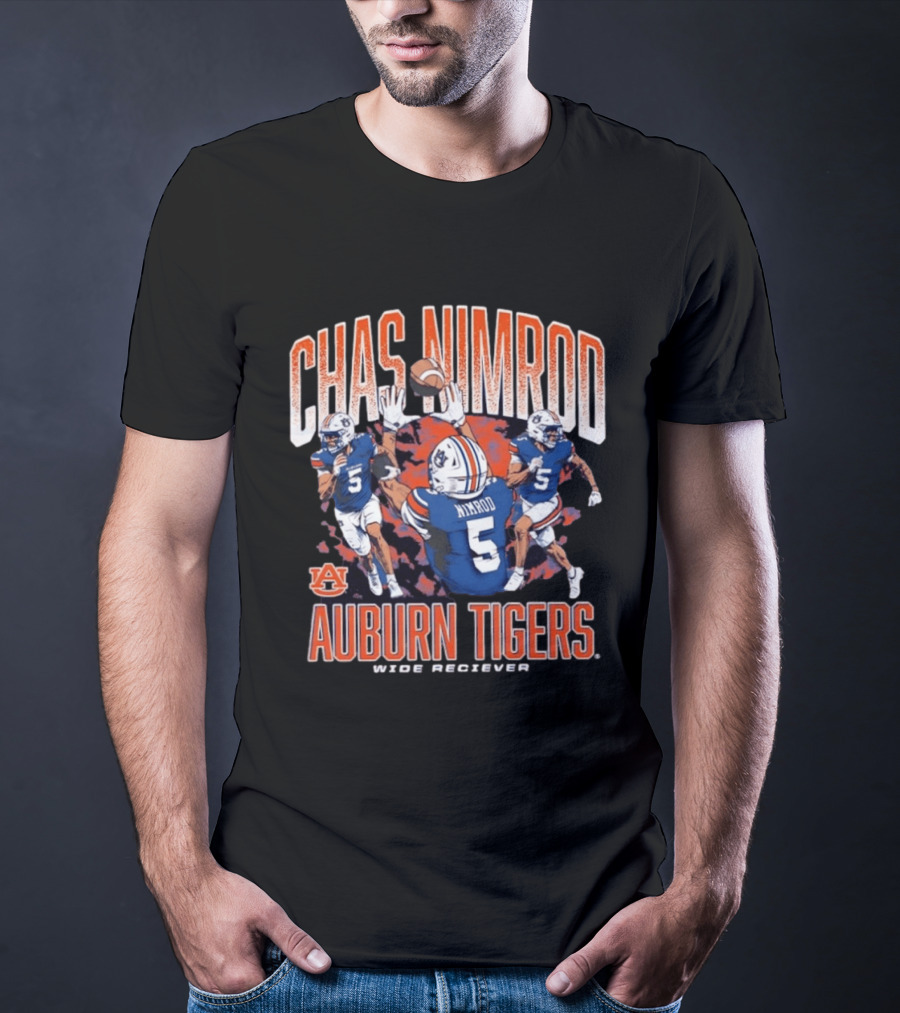 Chas Nimrod No 5 Auburn Tigers Wide Receiver T-Shirt