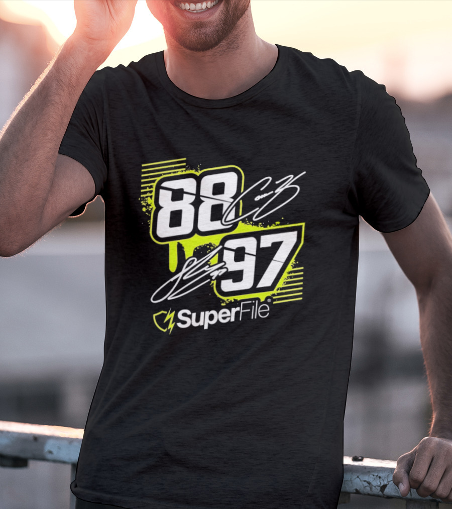 Connor Zilisch 88 Shane Van Gisbergen 97 SuperFile T-Shirt