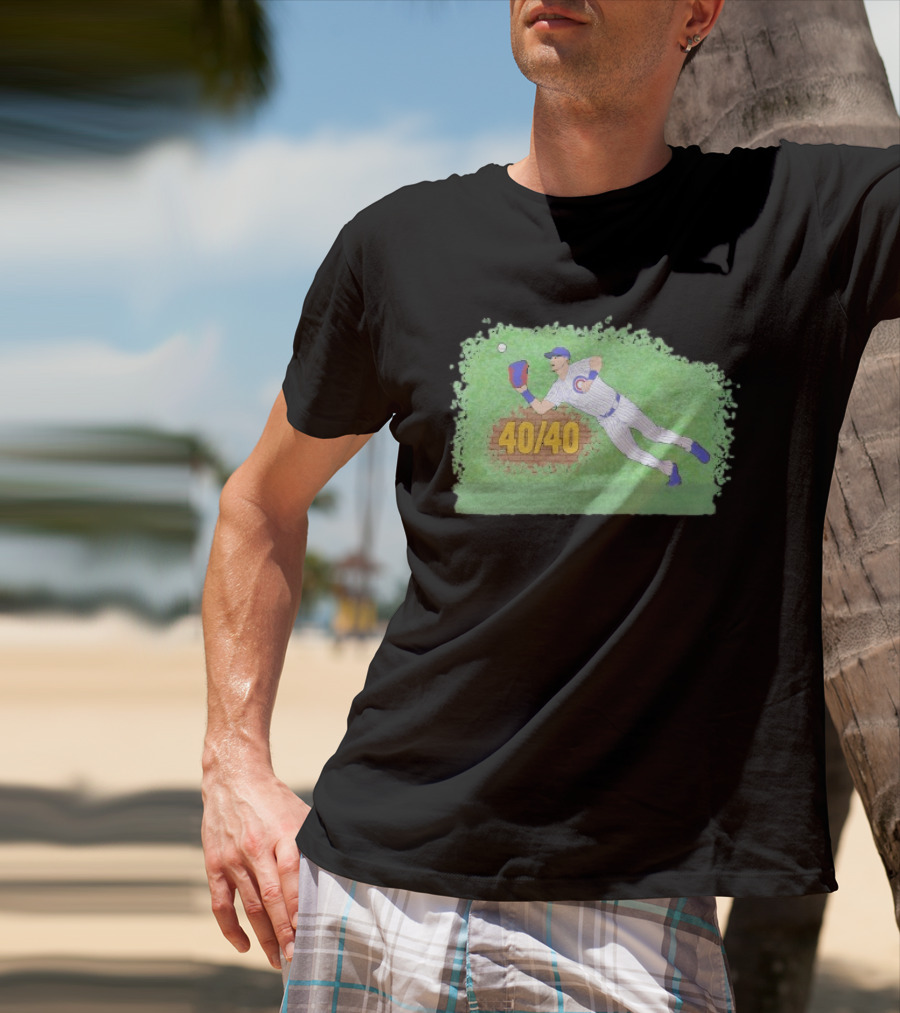 Pete Crow Armstrong 40 40 Chicago Cubs Diving Catch T-Shirt