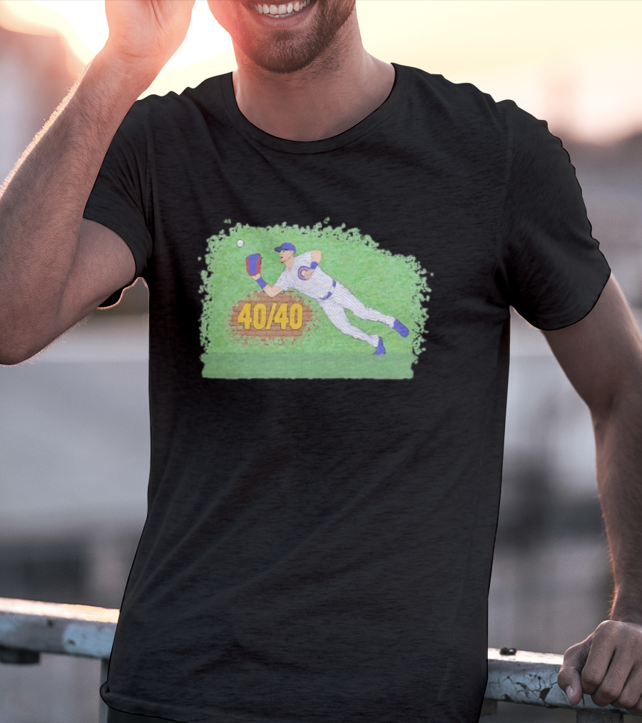 Pete Crow Armstrong 40 40 Chicago Cubs Diving Catch T-Shirt