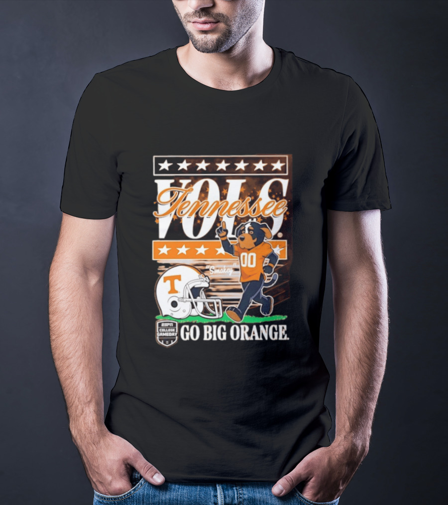 Tennessee Vols Smokey Go Big Orange ESPN College Gameday T-Shirt