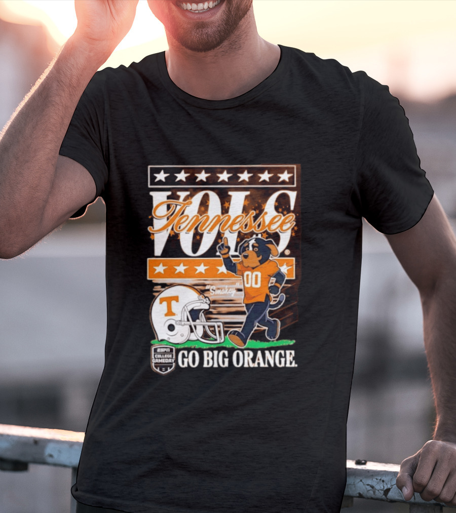 Tennessee Vols Smokey Go Big Orange ESPN College Gameday T-Shirt