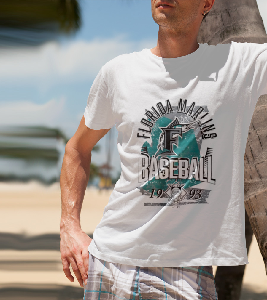 Florida Marlins Baseball 1993 National League T-Shirt