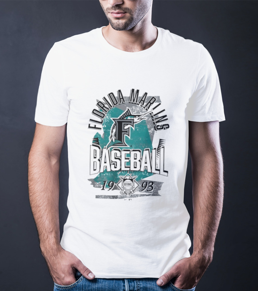 Florida Marlins Baseball 1993 National League T-Shirt