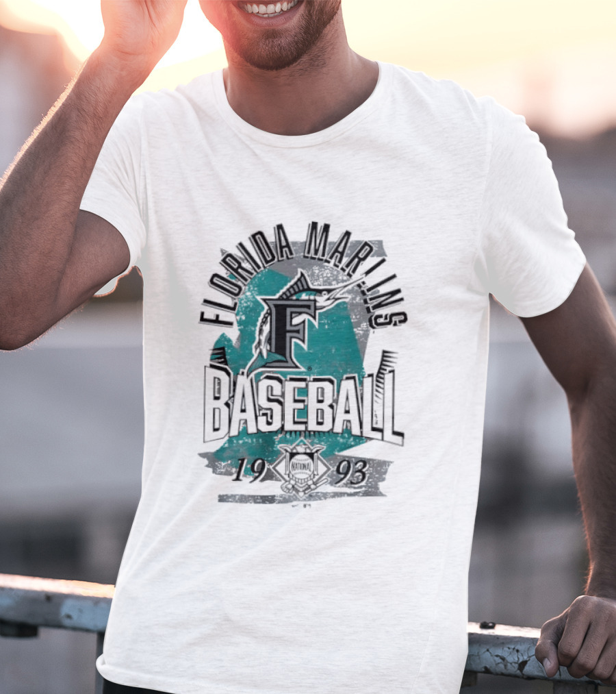 Florida Marlins Baseball 1993 National League T-Shirt