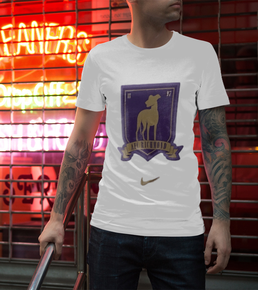 AFC Richmond Greyhound Dog Shield 1897 T-Shirt