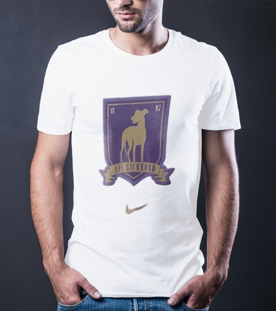 AFC Richmond Greyhound Dog Shield 1897 T-Shirt