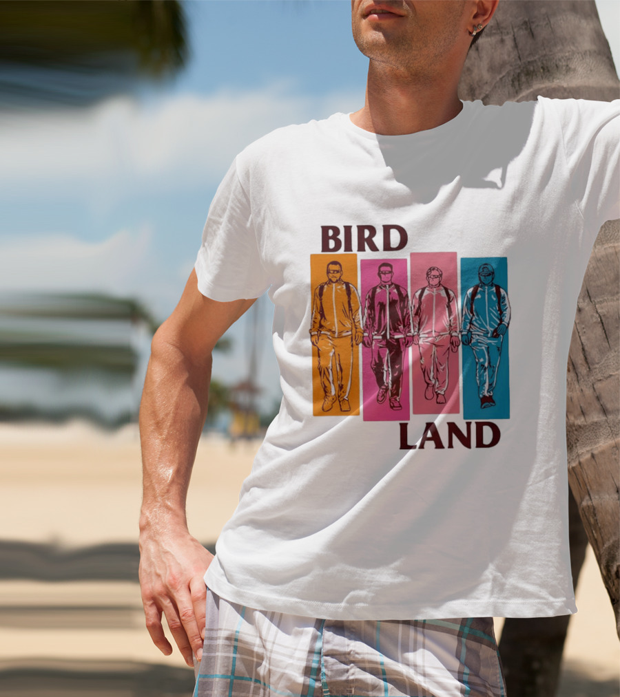 Baltimore Orioles Birdland Colorful Walking Figures T-Shirt