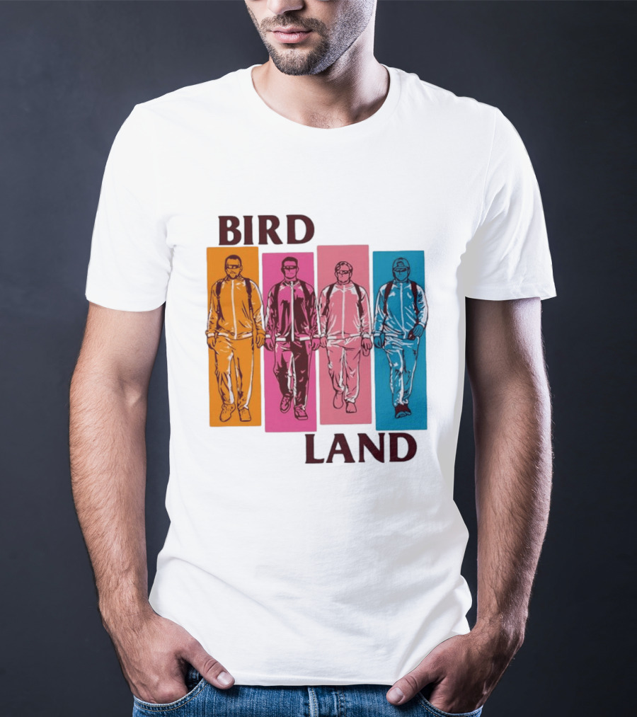 Baltimore Orioles Birdland Colorful Walking Figures T-Shirt
