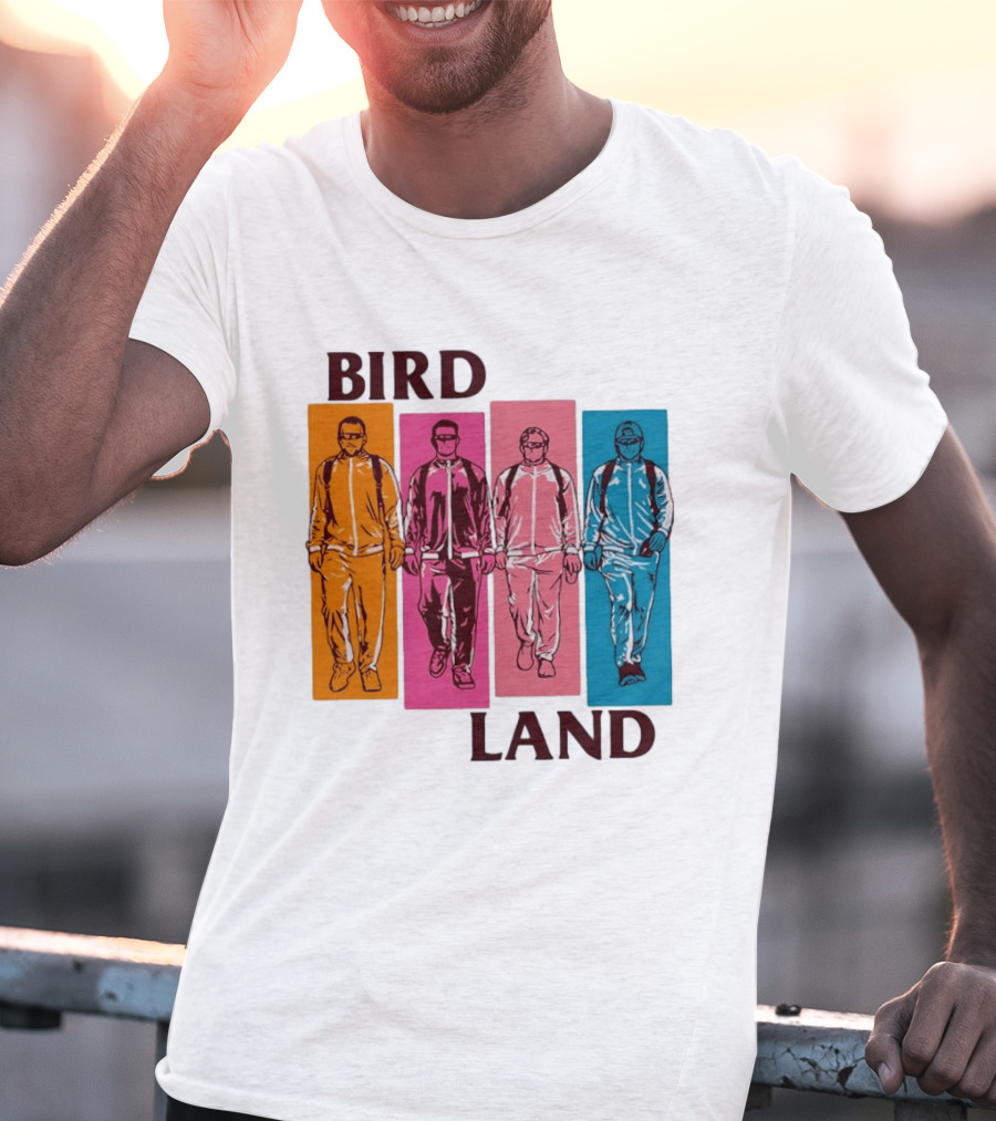 Baltimore Orioles Birdland Colorful Walking Figures T-Shirt