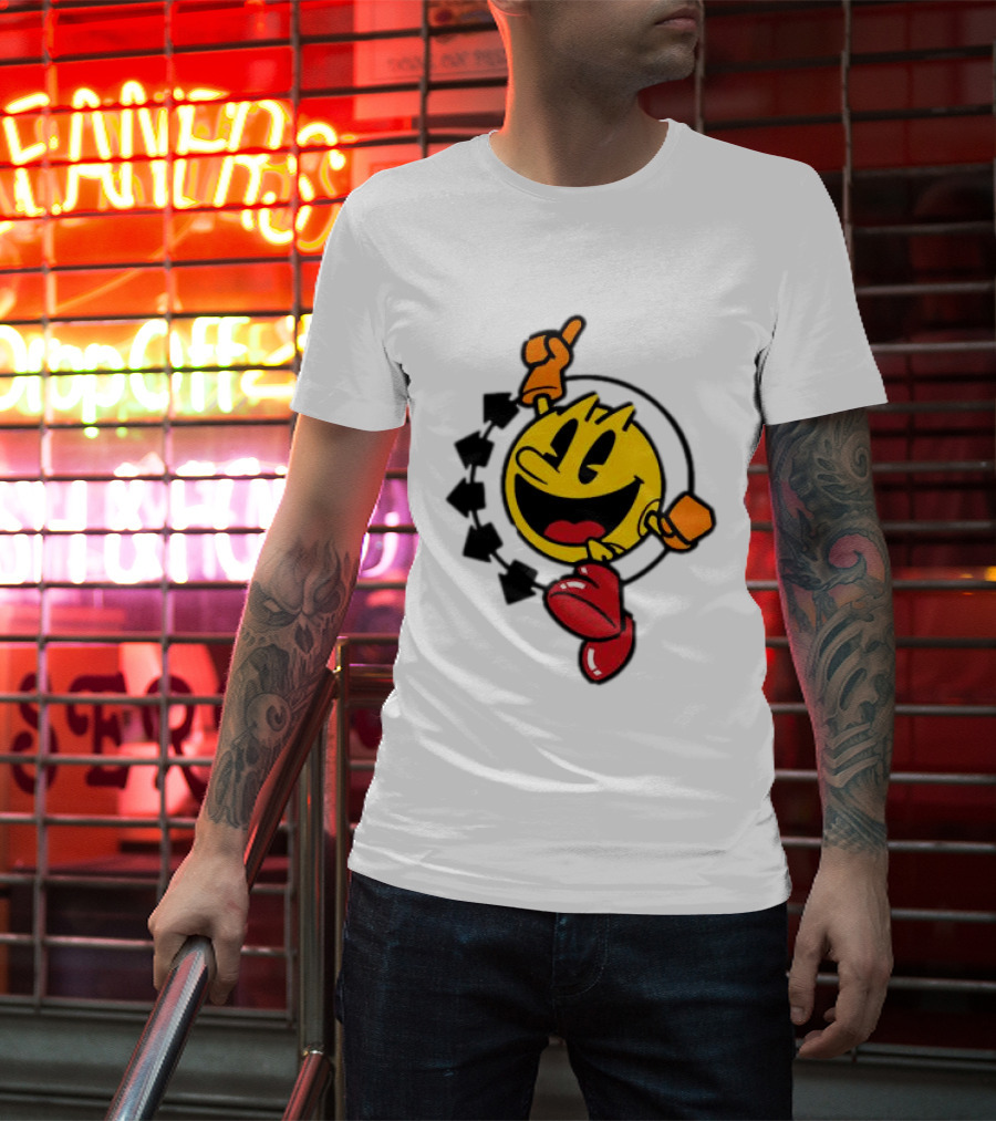 Pac Man X Blink 182 Smiley Collaboration T-Shirt