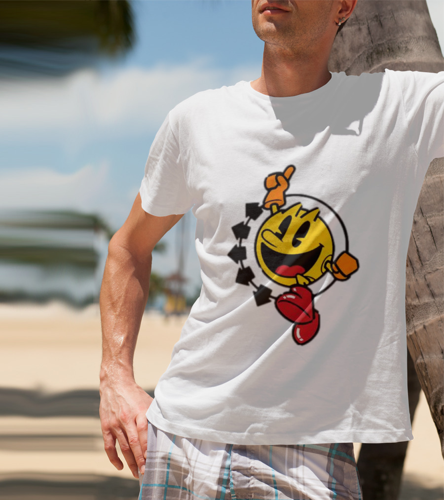 Pac Man X Blink 182 Smiley Collaboration T-Shirt