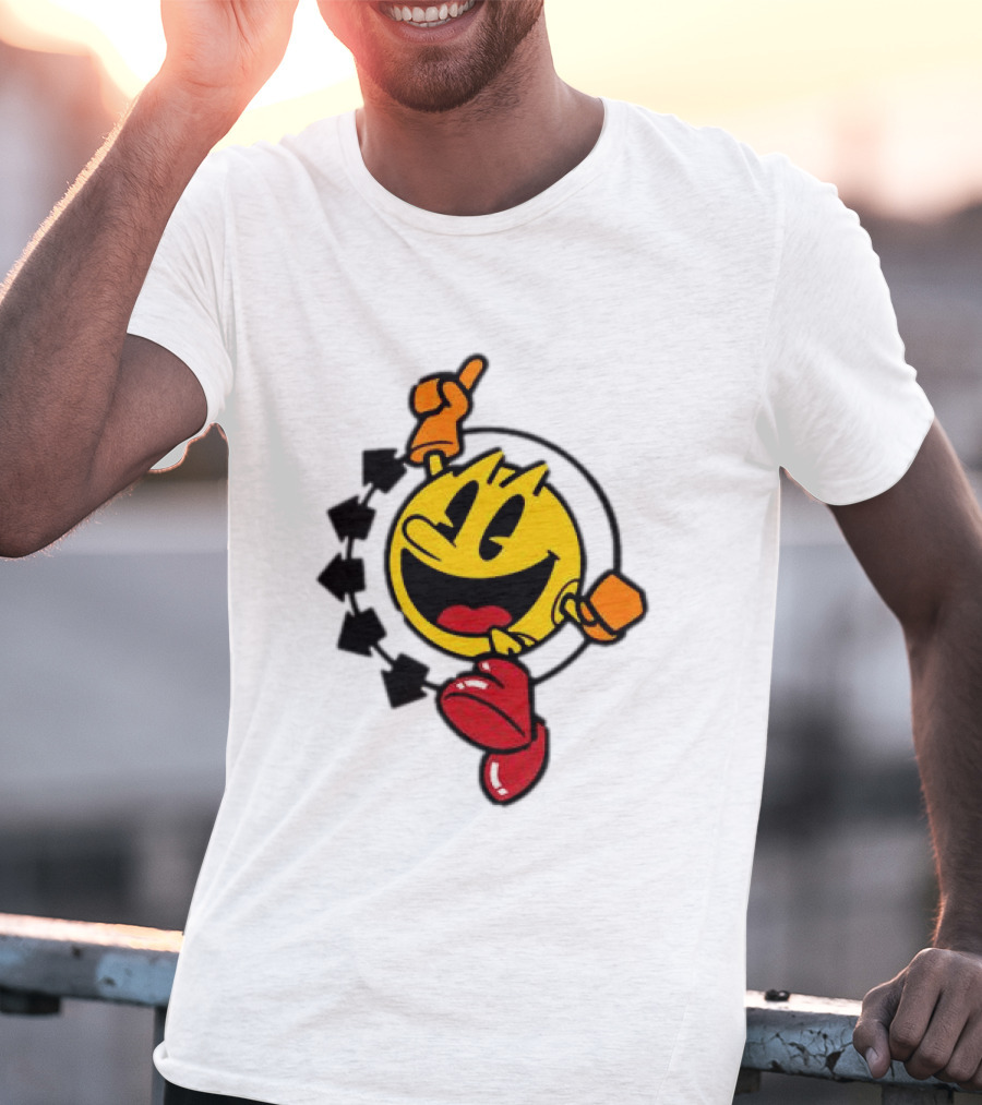 Pac Man X Blink 182 Smiley Collaboration T-Shirt