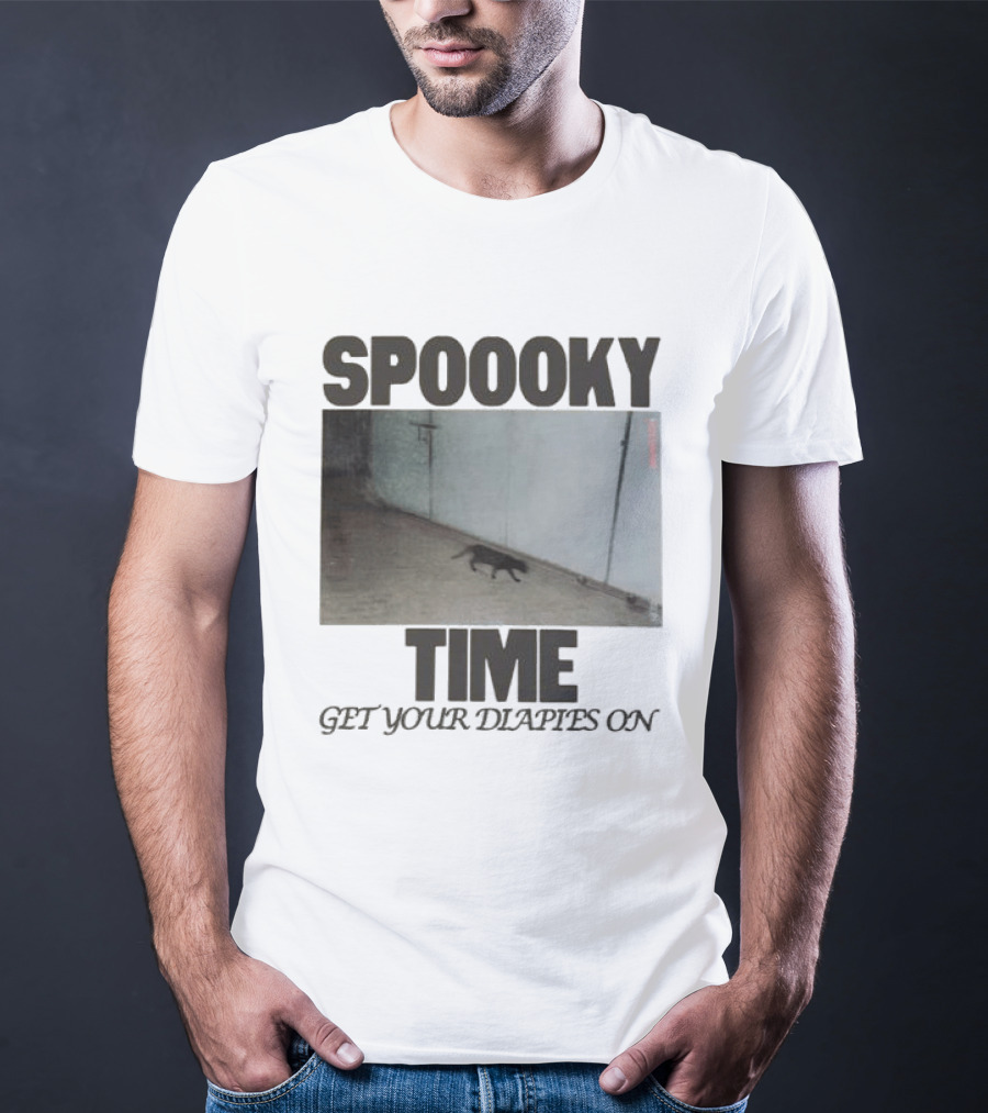 Spoooky Time Get Your Diapers On Caseoh Games Store Kitty CCTV T-Shirt