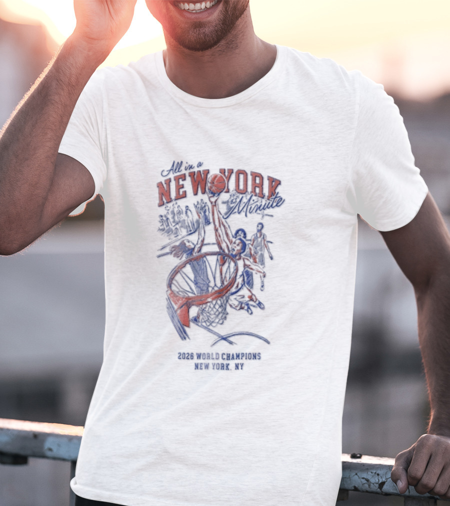 New York Knicks Slam Dunk Basketball Championships NYC 2026 T-Shirt