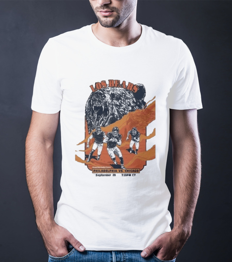 Philadelphia Eagles Vs Chicago Los Bears September 28 2026 Soldier Field Week 3 1:15 PM T-Shirt