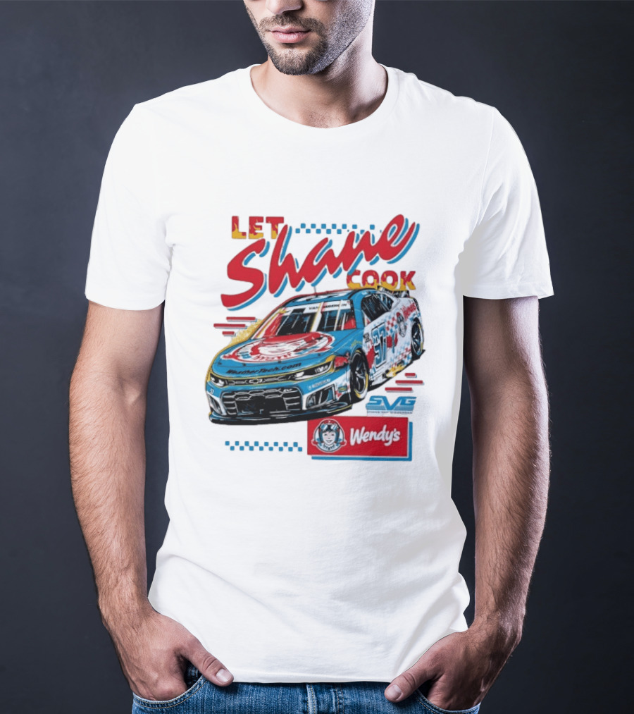 Let Shane Cook Shane Van Gisbergen Wendy's Race Car SVG T-Shirt