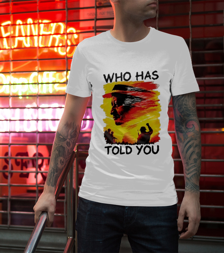 Edwin Sifuna Wears Raila Odinga's Who Has Told You T-Shirt