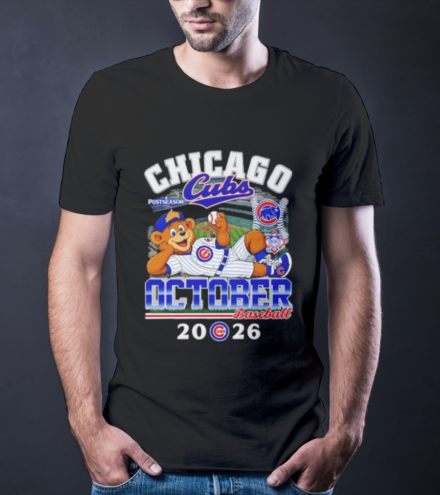 Chicago Cubs 2026 Postseason October Baseball T-Shirt