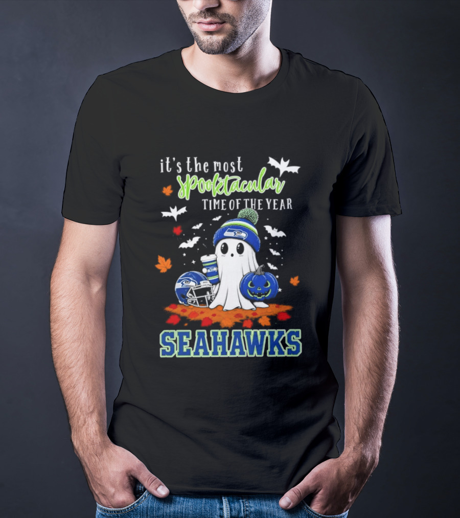 It's The Most Spooktacular Time Of The Year Seahawks Halloween T-Shirt