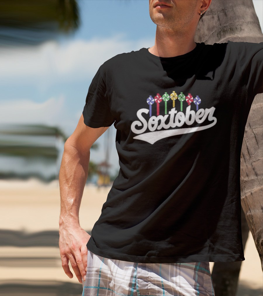 Soxtober Boston Red Sox Playoff Celebration Candy T-Shirt